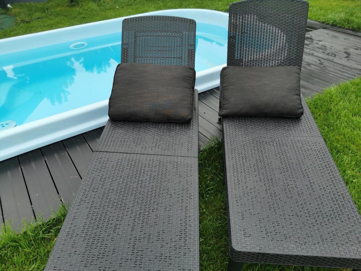 Caloroczny Dom Na Mazurach Wrzospa Z Jacuzzi Stare Juchy Extérieur photo